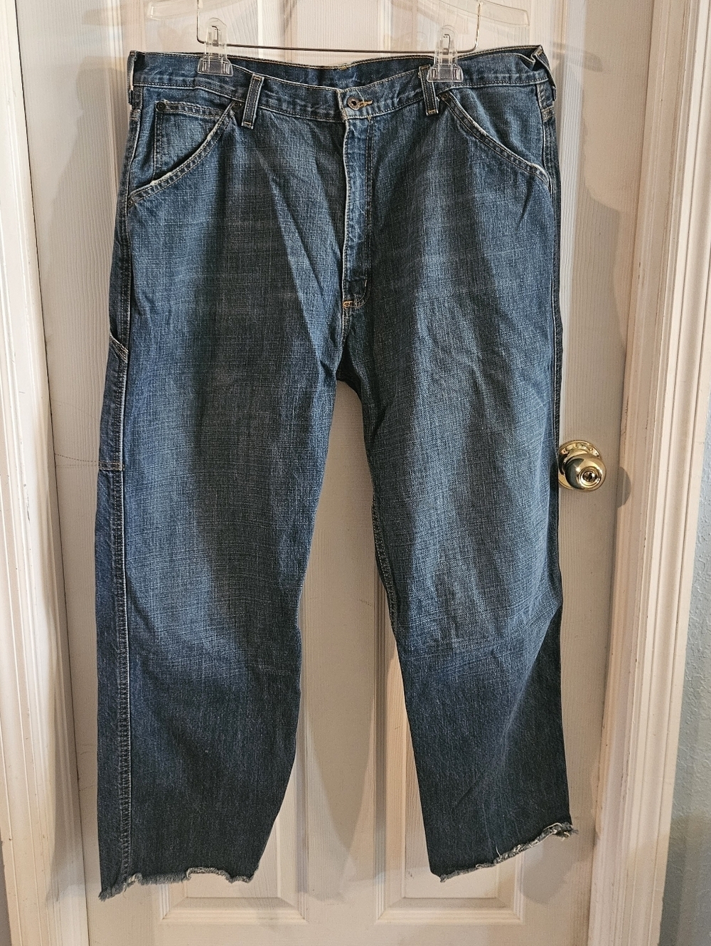 Ralph Lauren Polo Jeans Carpenter 5 Pkt  38x29 Mens Painters Pants Medium Wash